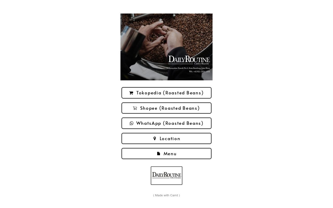 Daily Routine Coffee Roaster Link